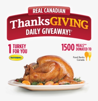 Real Canadian Thanksgiving Daily Giveaway † 1 Turkey - Food Banks Canada #9667569