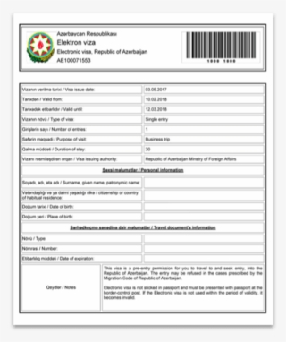 Azerbaijan Online E-visa Application - E Visa Of Azerbaijan #9668134