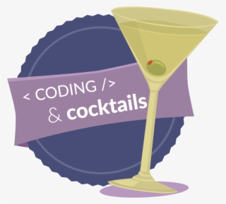 Coding & Cocktails - Martini Glass #9668143