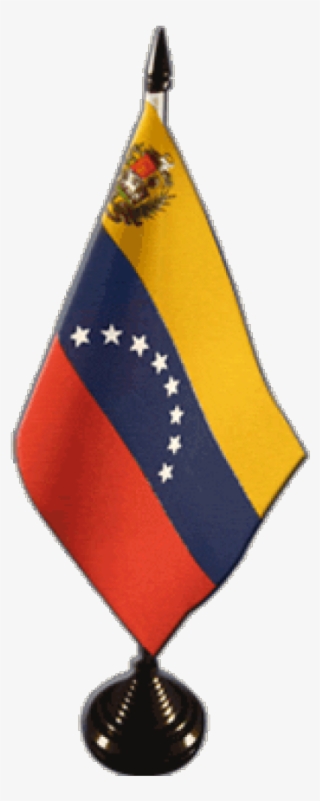 Venezuela 8 Stars With Coat Of Arms Table Flag - Flag #9668329