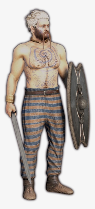 Briton Warrior, Celtic, Choosing To Forgo Armour Or - Figurine #9668719