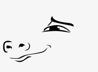 Clip Art White Black Black And White Mammal Vertebrate - Drawing #9669120