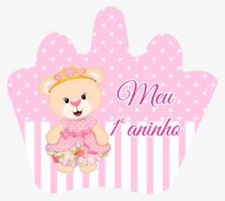 Adesivo Ursinha Princesa Rosa - Ursinho De Pelucia Rosa Desenho #9671443