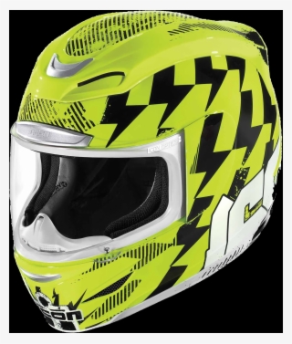 Motorbike Helmet, Free Pngs - Icon Airmada Yellow #9673842