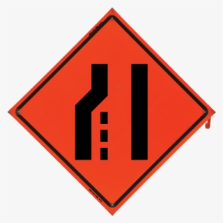 Road Closed Vinyl Nf Orange Co - Transition Left Sign #9675079
