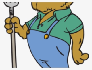 Pitchfork Clipart Farmer Pitchfork - Bear Farmer Clipart #9676259