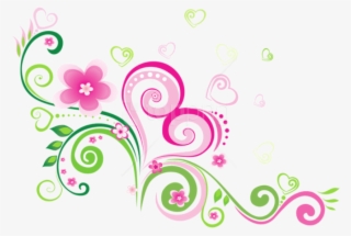 Free Png Download Transparent Pink And Green Decoration - Transparent Png Line Decoration #9676370