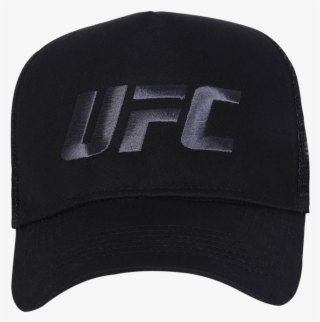 Ufc Embroidered Trucker Cap Large Logo Black - Baseball Cap #9676441