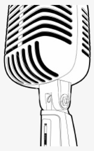 Drawn Microphone Vintage Microphone - Drawing #9677289