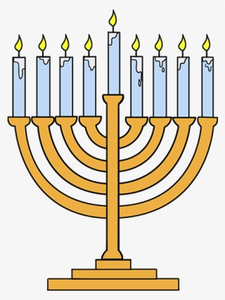 How To Draw Menorah - Hanukkah #9679131
