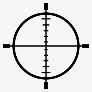 Scope Png Background Image - Crosshairs On A Scope #9679220