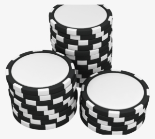Poker Clipart Poker Chip - Black And White Poker Chips Clipart #9679342