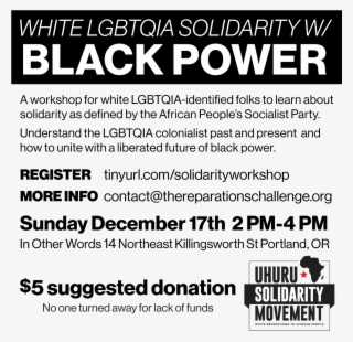 A Workshop For White Lgbtqia Identified Folks To Learn - Girl Power #9682177