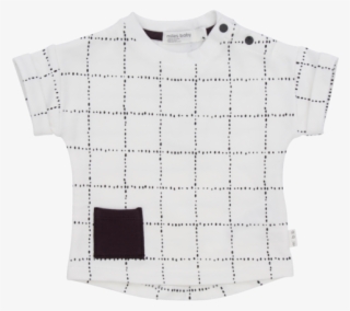 White Grid Tee - Blouse #9682242