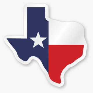 Texas Flag Hard Hat Decals - Texas Outline With Flag #9684178