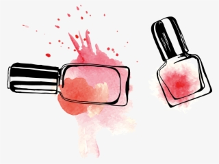 Banner Library Library Nail Polish Cosmetics Make - Nails Vector #9684470