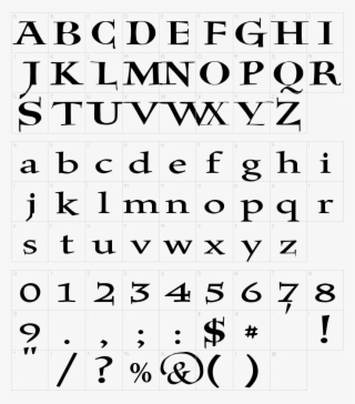 Jmh Holy Download Characters - Elephant Italic Font #9685137