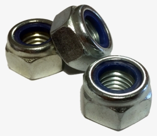 Zinc Lock Nut - Nylock Nut Png #9685426