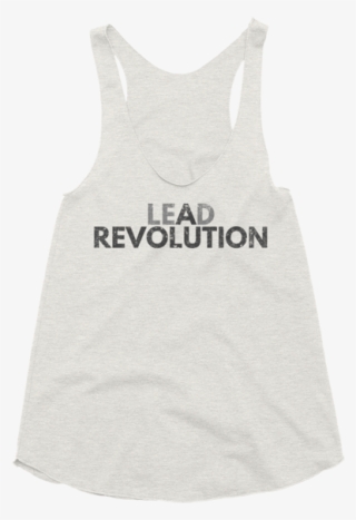 Oatmeal Lead A Revolution Womens Racerback Tank Top - Revolution #9686674
