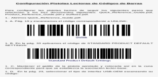 Configuracin Pistolas Lectoras De Cdigos De Barras - Document #9687338