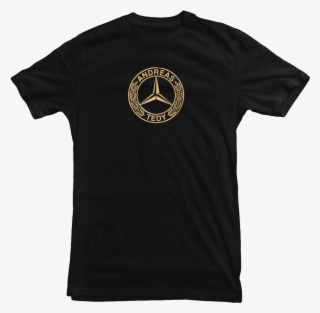 Mercedes Gold Logo Tee - T-shirt #9687420