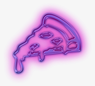 #pizza #neon #pizzalover #tumblr #food - Pizza Neon Png #9688320