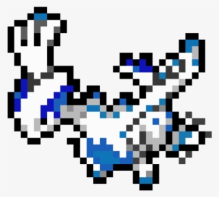 Pixel Clipart Lugia - Shiny Pokemon Pixel Art #9689600