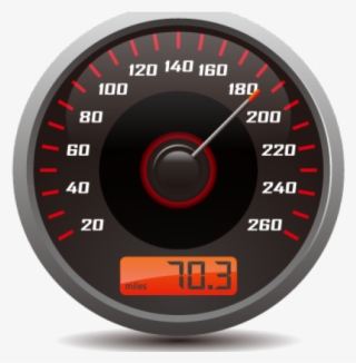Speedometer Clipart Speed Velocity - Gauge #9690497