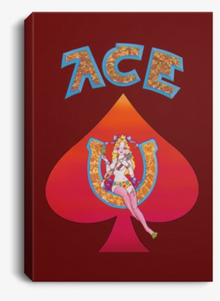 Ace Red Spade Portrait Canvas - Bob Weir Ace #9691764