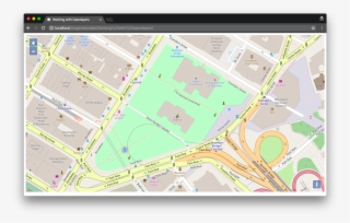 Blue Marker On The City Town Hall - Atlas #9694096