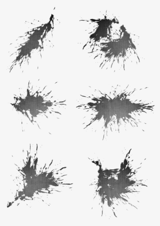Ancient Style Splashing Ink Dot Png And Psd - Reflection #9694248