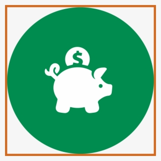 Green Clipart Piggy Bank - Financial Wellness Icon #9694467