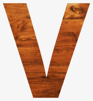 Big Image - Clipart Letter Wood V #9695853