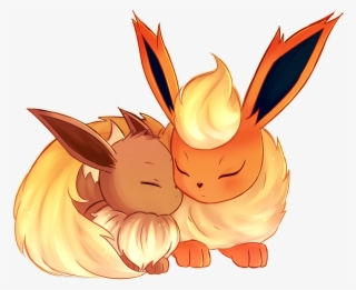 Flareon Y Eevee - Pokemon Eevee And Flareon #9698021