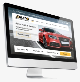 Desktop Auto Motor Website Mock Up #9698800