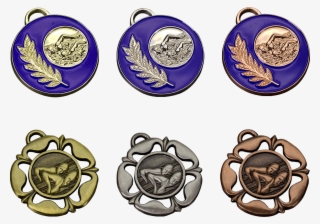 Web Offer Swimming Medals Award Ribbons - Badge #9698977