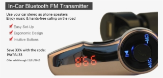 33% Off Bluetooth Fm Transmitter - Camera Lens #9699281