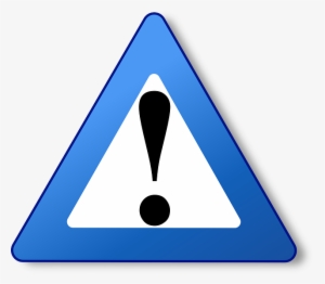 Sign, Icon, Blue, Triangle, Warning, Effect - Warning Sign Blue #970785