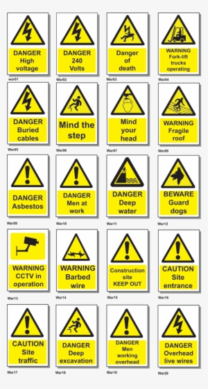 Safety Warning Signs - Safety And Warning Signs #971229
