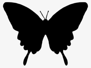 Download Png - Silhouette Of A Butterfly #971547