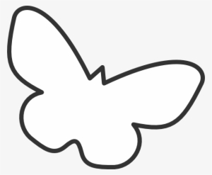 Butterfly Silhouette Clip Art - Butterfly White Silhouette Transparent #971855