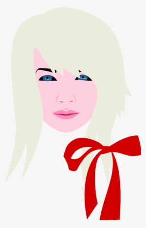 How To Set Use Blonde Female With Red Bow Clipart #972285