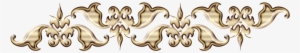 Golden Floral Border Free Png Image - Design Patterns For Borders Png #972384