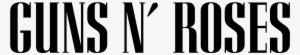 Guns N Roses Logo Png - Guns N Roses Text Logo #972505