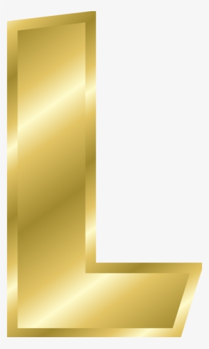 Letra Dourada - Gold Letter L Png #972920