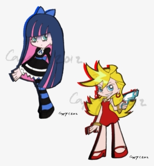 Style Practice And Stocking Banner Library Stock - Panty And Stocking With Garterbelt Drawing Style #973898