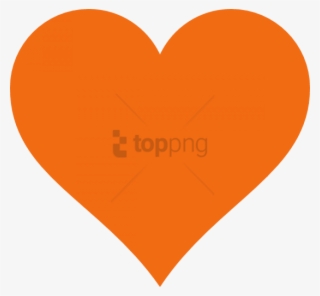 Heart Clip Art - Orange Heart Clipart #974041