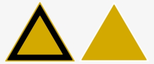 Triangle Sign Model Yellow Stock By Wuestenbrand On - Yellow Triangle Transparent Background #974096