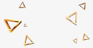Gold Geometry Triangle Geometric Shape - Gold Geometric Shape Png #974215
