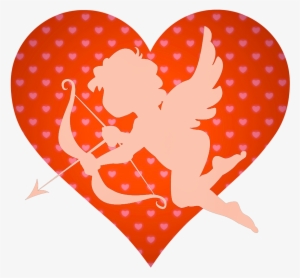 Cupid With Bow Arrow And Heart - Bow And Arrow #974564